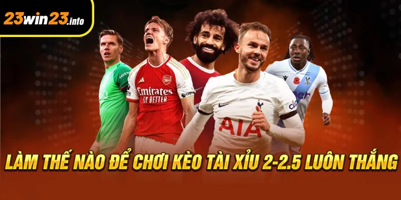 Làm thế nào để chơi kèo tài xỉu 2-2.5 luôn thắng
