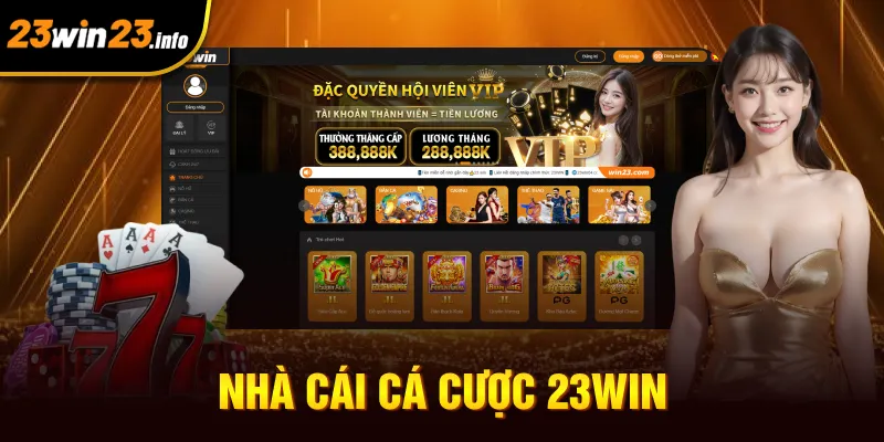 Nhà cái cá cược 23win